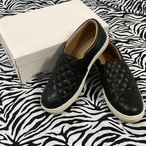 Black slip-ons